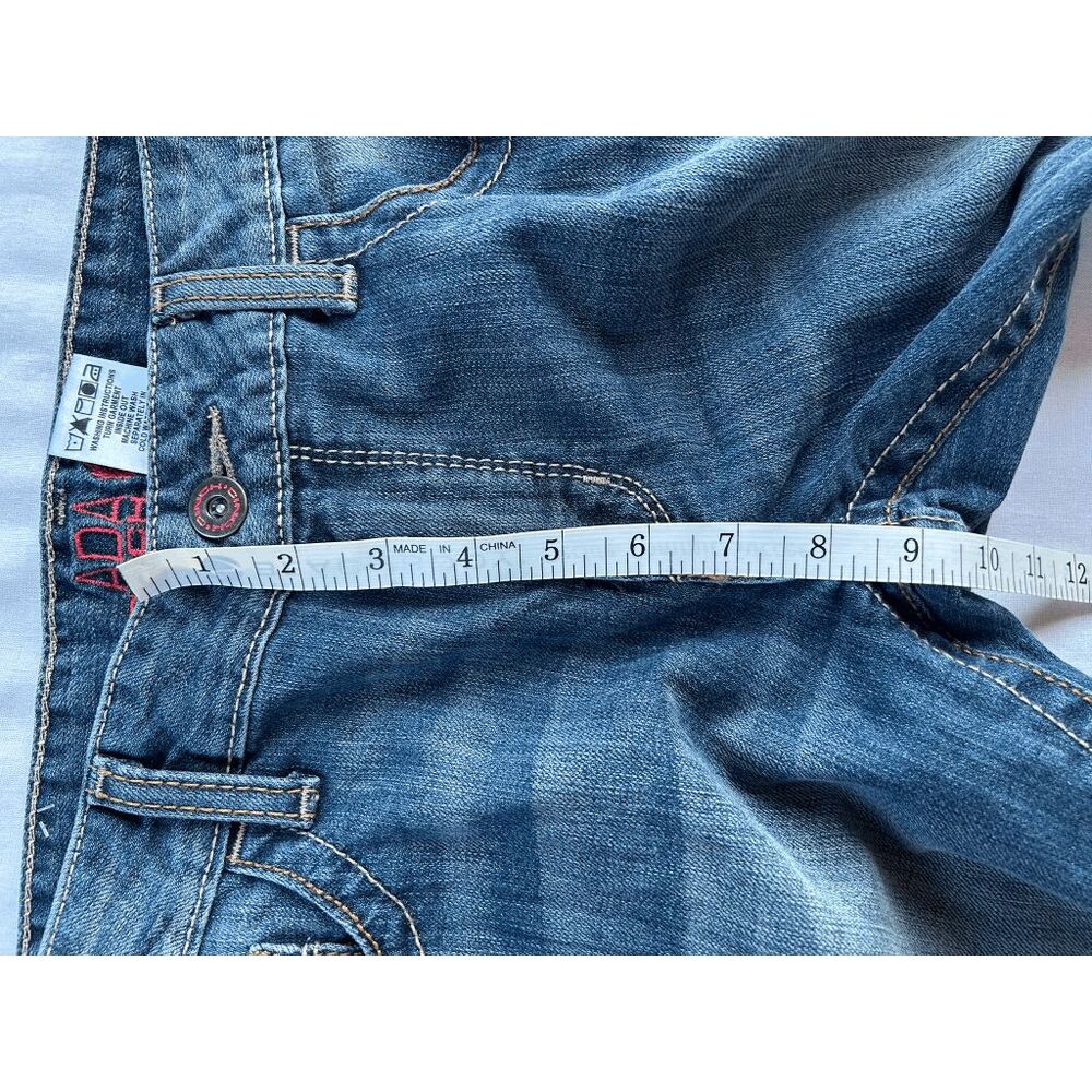 Cinch Ada Jeans Size 30/9R Bootcut Western Medium Wash Thick Stitch - Picture 6 of 9